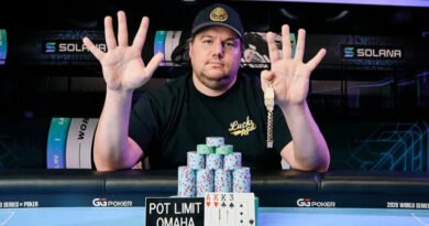 숀 딥, 헤즈업 저주를 깨고 WSOP 9번째 브레이슬릿 — 필 헬머스 기록을 향한 카운트다운 숀 딥-wsop