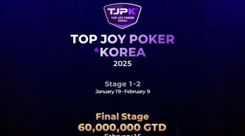 tjpk-top joy poker korea-2025-홀덤대회
